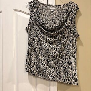 Charter Club Sleeveless Cowl Neck Blouse